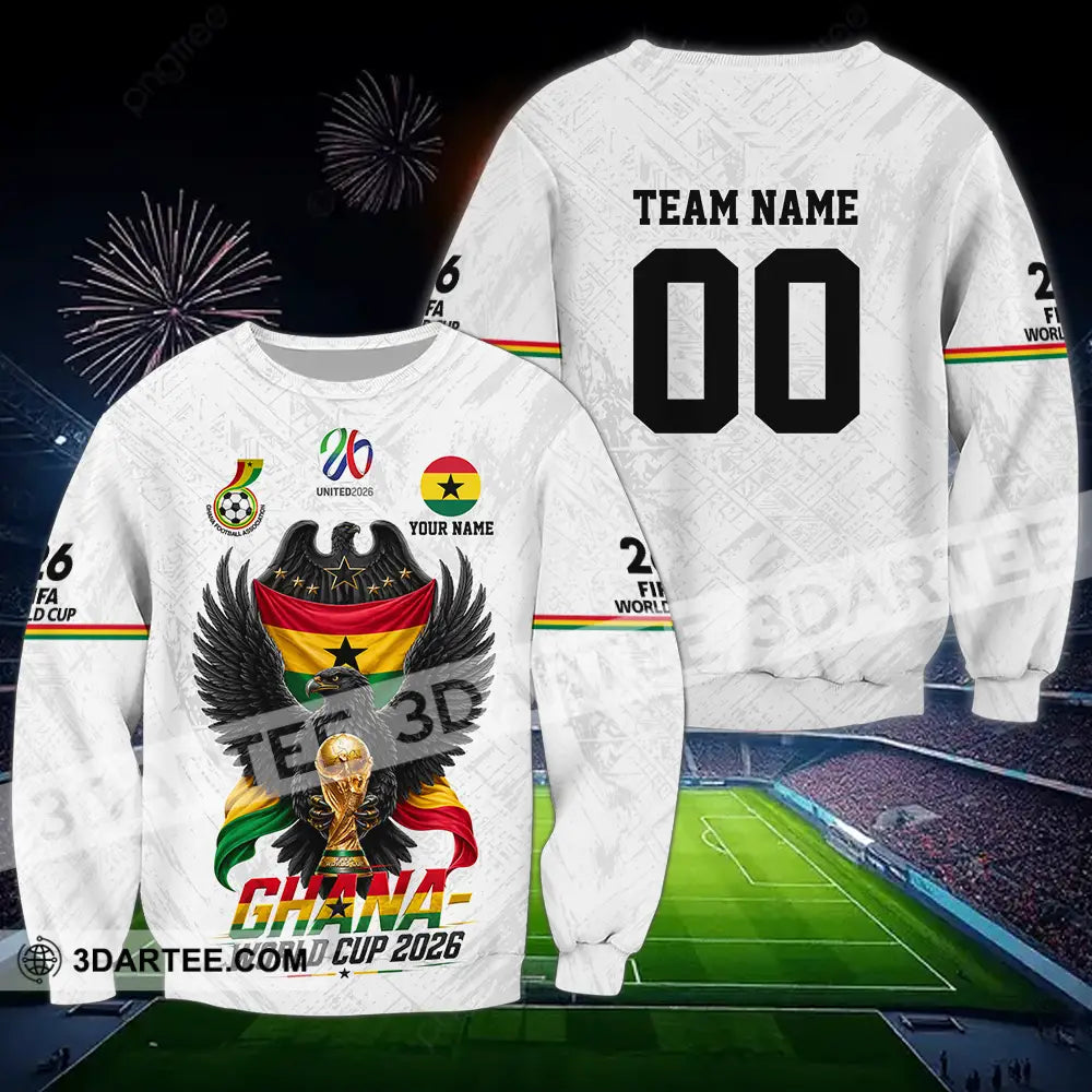 Unisex Shirt - Custom Ghana World Cup 2026 3D Shirt - Long Sleeve / S - T-shirt
