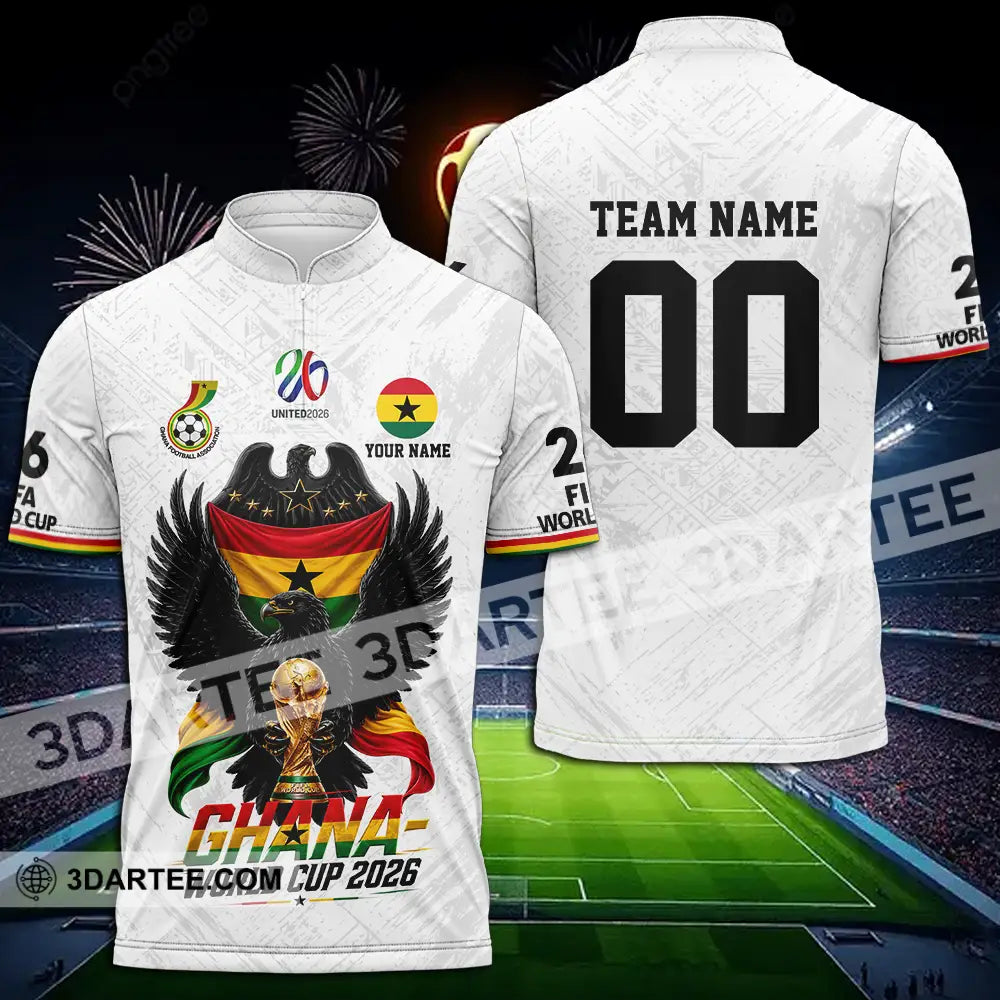 Unisex Shirt - Custom Ghana World Cup 2026 3D Shirt - Polo Shirt / S - T-shirt