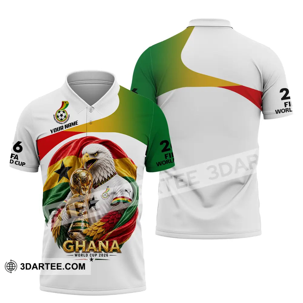 Unisex Shirt - Custom Ghana World Cup 2026 3D Shirt - Polo Shirt / S - T-shirt