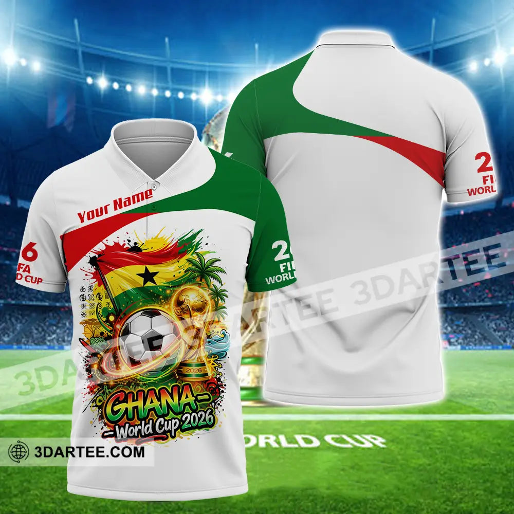 Unisex Shirt - Custom Ghana World Cup 2026 3D Shirt - Polo Shirt / S - T-shirt
