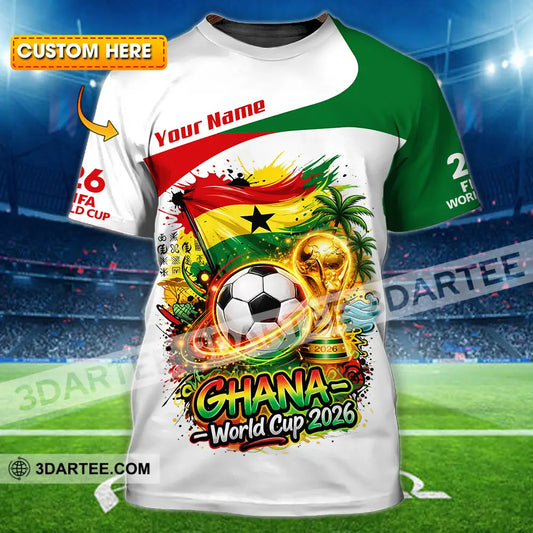 Unisex Shirt - Custom Ghana World Cup 2026 3D Shirt - T-shirt
