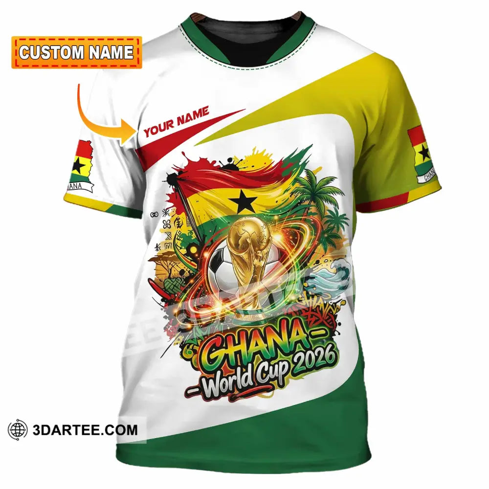 Unisex Shirt - Custom Ghana World Cup 2026 3D Shirt T-shirt