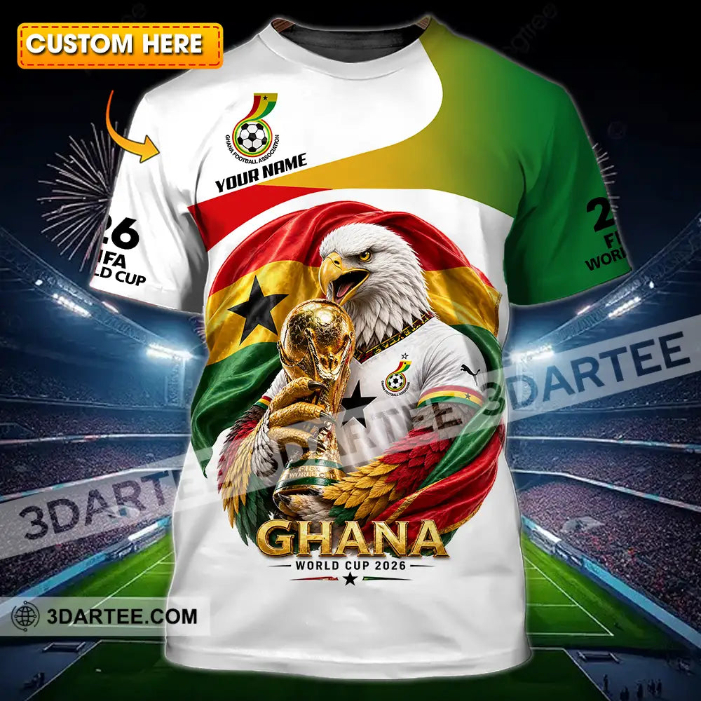 Unisex Shirt - Custom Ghana World Cup 2026 3D Shirt - T-shirt