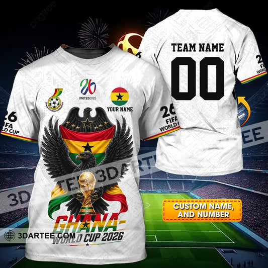 Unisex Shirt - Custom Ghana World Cup 2026 3D Shirt - T-shirt
