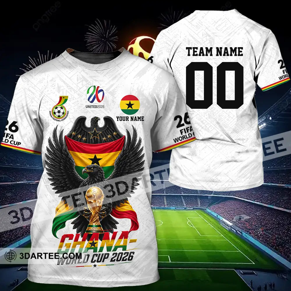 Unisex Shirt - Custom Ghana World Cup 2026 3D Shirt - T-Shirt / S - T-shirt