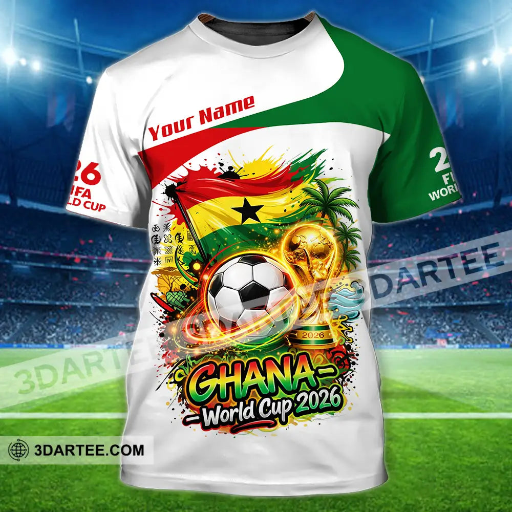Unisex Shirt - Custom Ghana World Cup 2026 3D Shirt - T-Shirt / S - T-shirt
