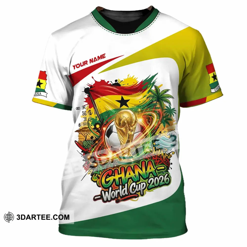 Unisex Shirt - Custom Ghana World Cup 2026 3D Shirt T-Shirt / S T-shirt