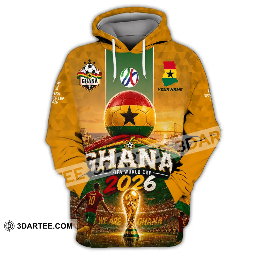Unisex Shirt - Custom Ghana World Cup 2026 Shirt - Hoodie / S - T-shirt