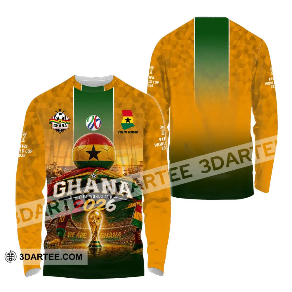 Unisex Shirt - Custom Ghana World Cup 2026 Shirt - Long Sleeve Shirt / S - T-shirt