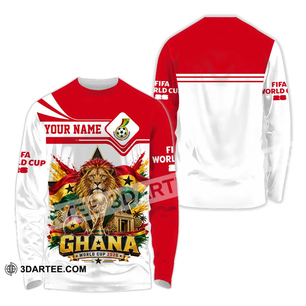 Unisex Shirt - Custom Ghana World Cup 2026 Shirt - Long Sleeve Shirt / S - T-shirt