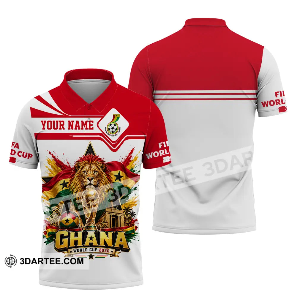 Unisex Shirt - Custom Ghana World Cup 2026 Shirt - Polo Shirt / S - T-shirt