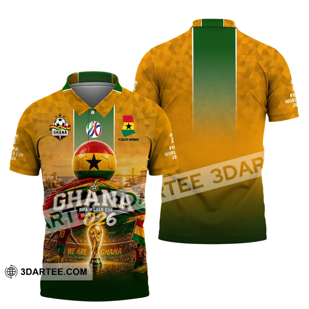 Unisex Shirt - Custom Ghana World Cup 2026 Shirt - Polo Shirt / S - T-shirt