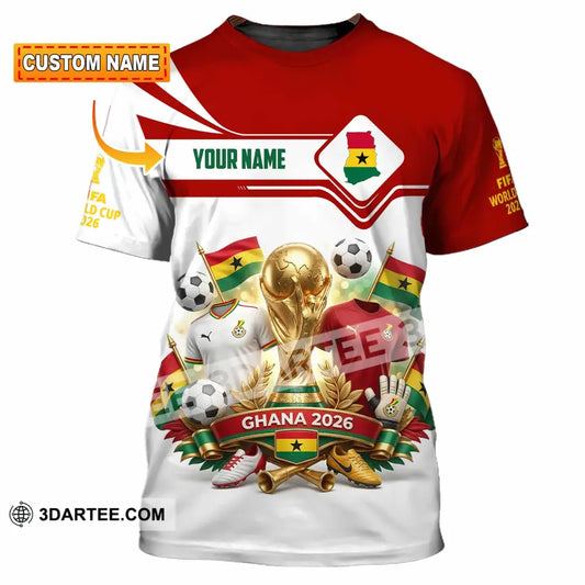 Unisex Shirt - Custom Ghana World Cup 2026 3D Shirt - T-shirt