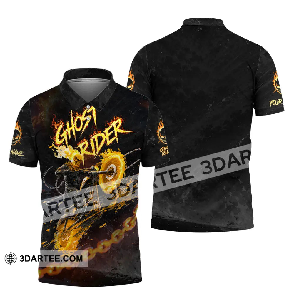 Unisex Shirt - Custom Ghost Rider Shirt - Polo Shirt / S - T-shirt