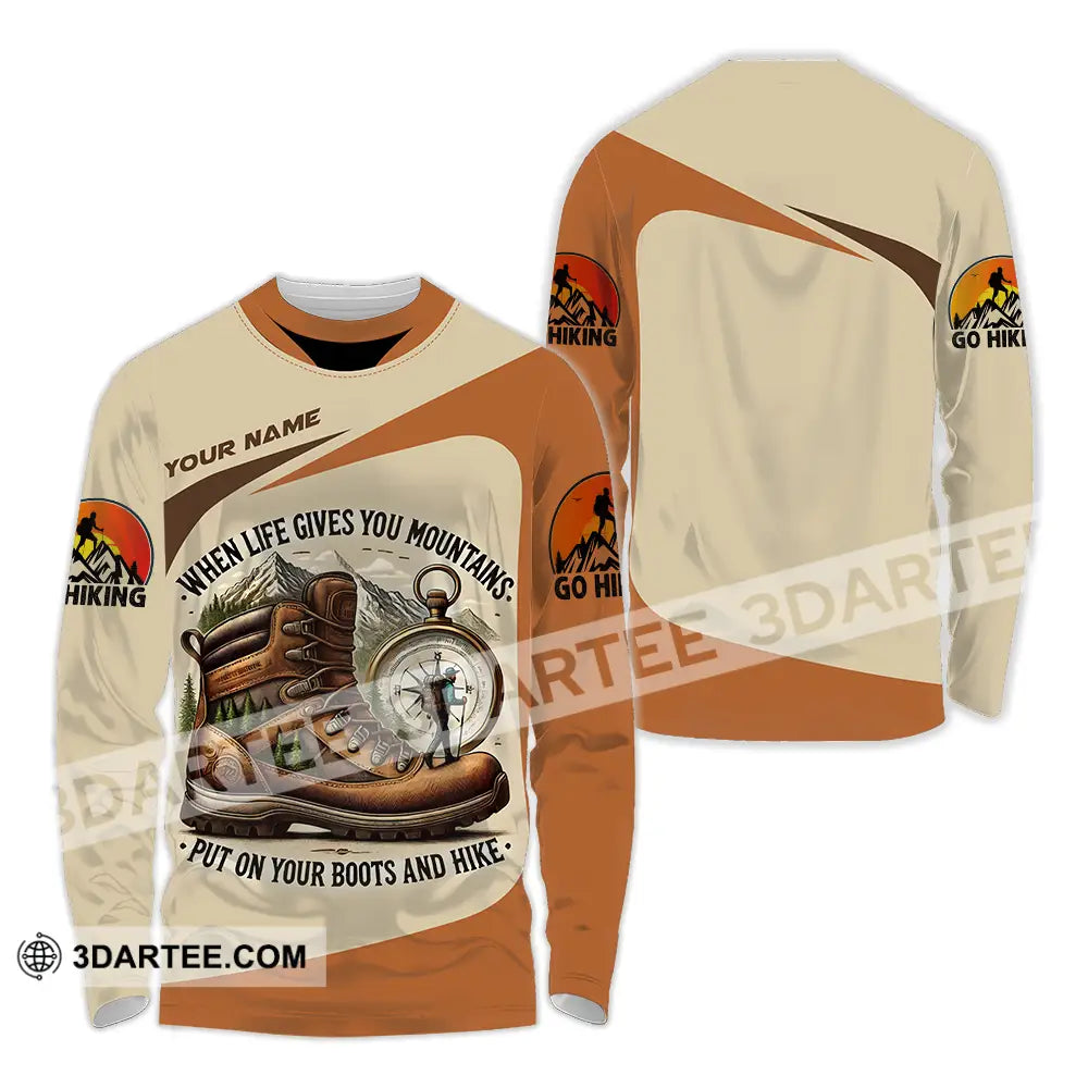 Unisex Shirt - Custom Go Hiking 3D Shirt - Long Sleeve Shirt / S - T-shirt