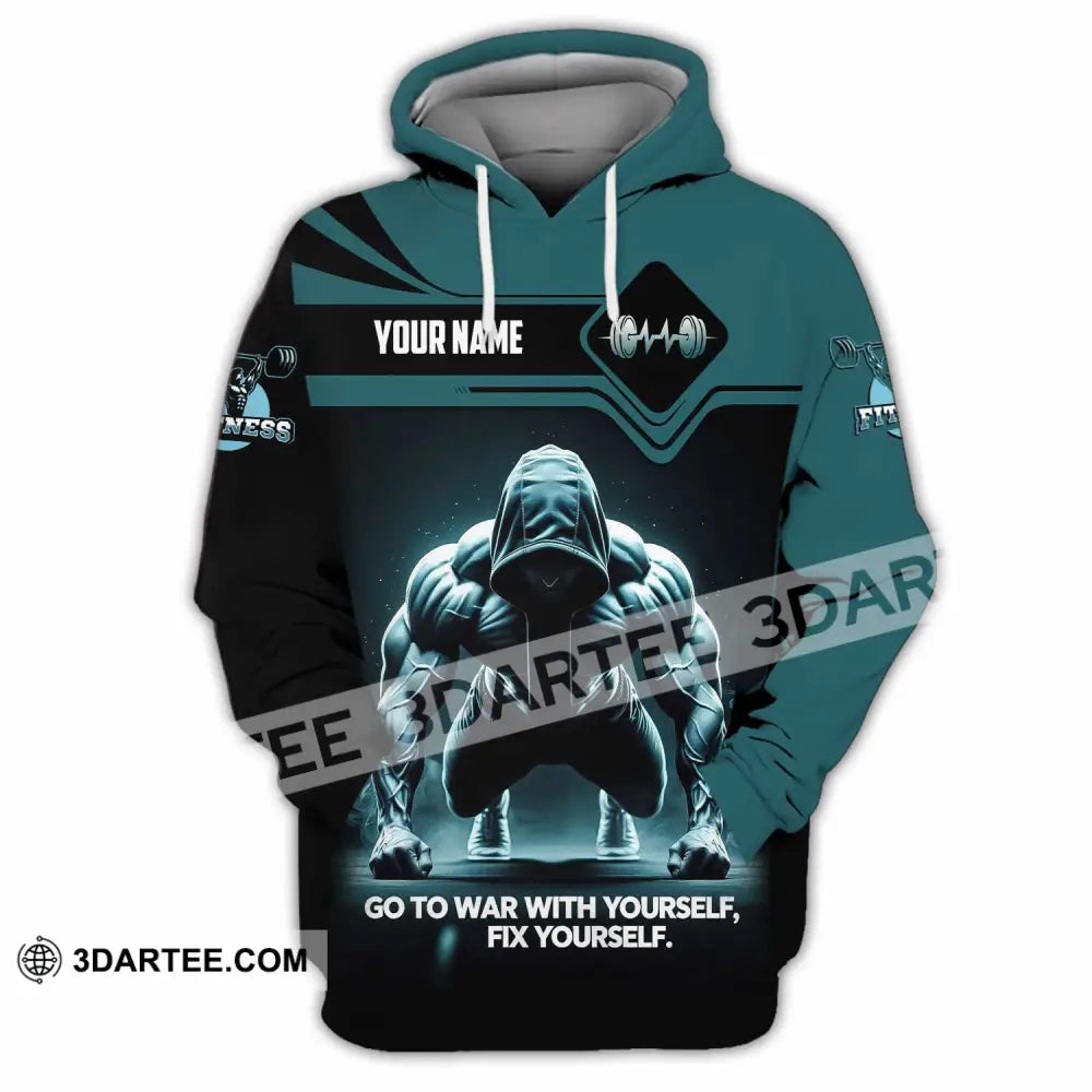 Unisex Shirt - Custom Go To War With Yourself Fix Yourself 3D Shirt Hoodie / S T-shirt