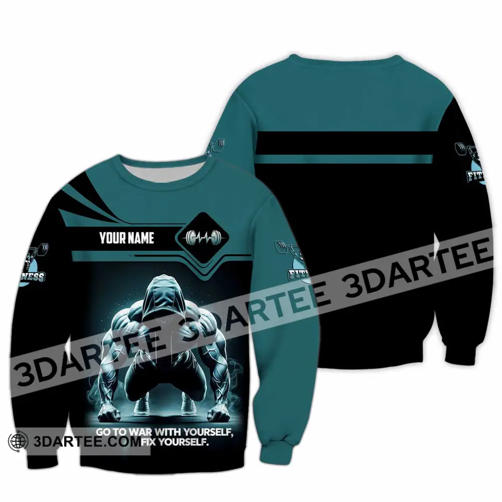 Unisex Shirt - Custom Go To War With Yourself Fix Yourself 3D Shirt Long Sleeve / S T-shirt