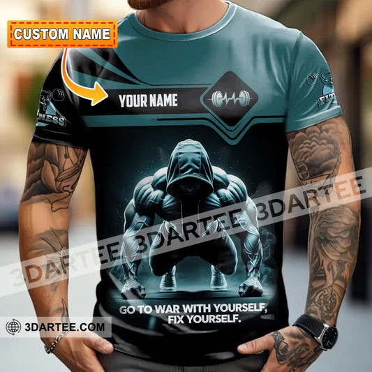 Unisex Shirt - Custom Go To War With Yourself Fix Yourself 3D Shirt T-shirt