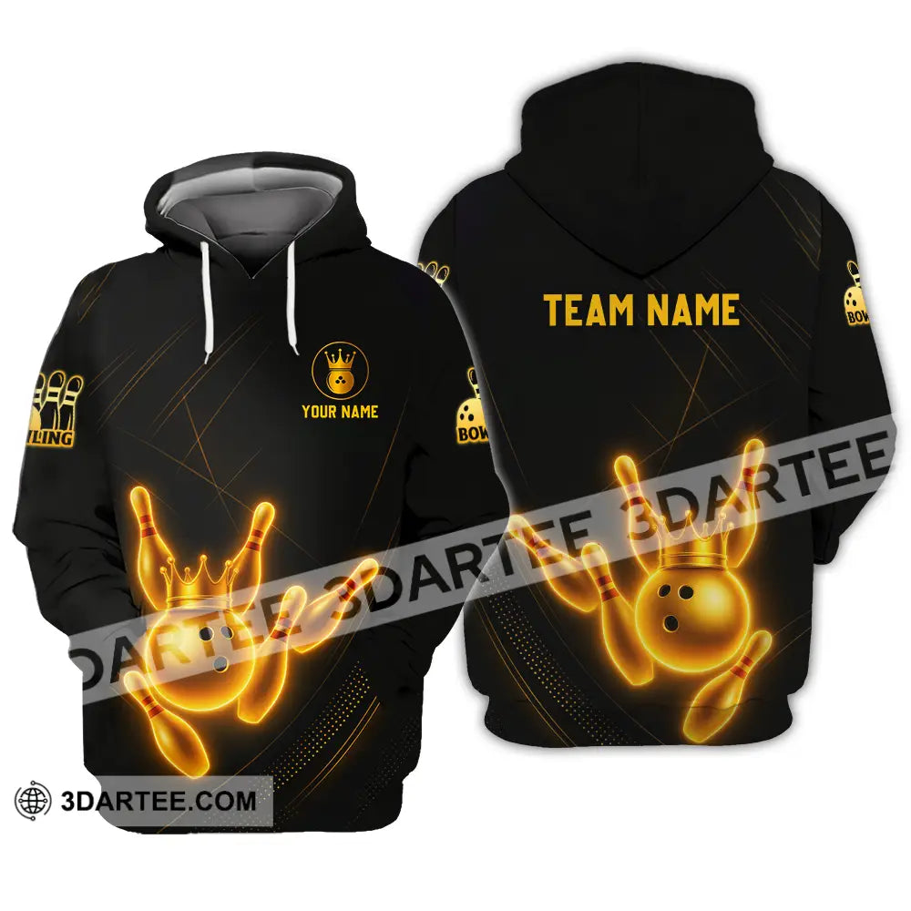 Unisex Shirt - Custom Golden Bowling Shirt Hoodie / S T-shirt