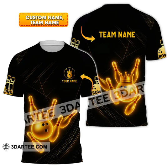 Unisex Shirt - Custom Golden Bowling Shirt T-shirt