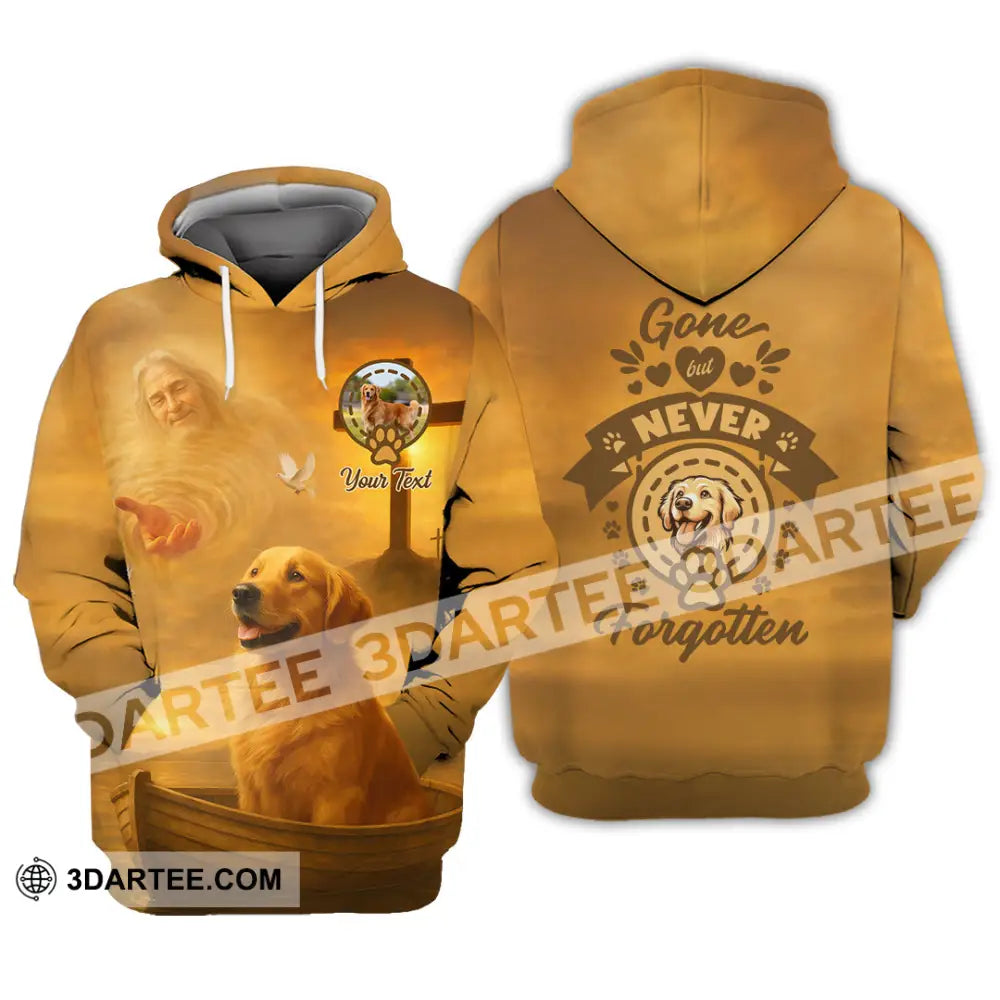 Unisex Shirt - Custom Golden Retriever Gone But Never Forgotten Shirt Hoodie / S T-shirt
