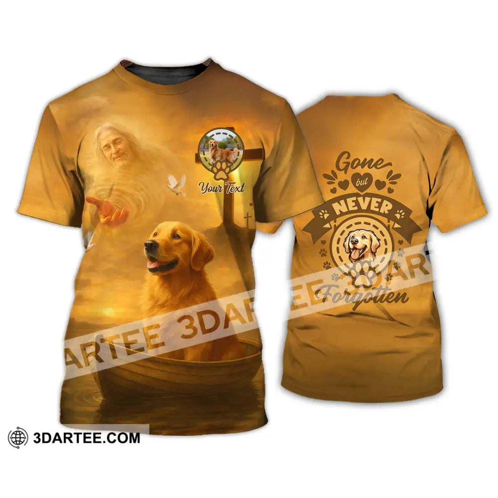 Unisex Shirt - Custom Golden Retriever Gone But Never Forgotten Shirt T-Shirt / S T-shirt
