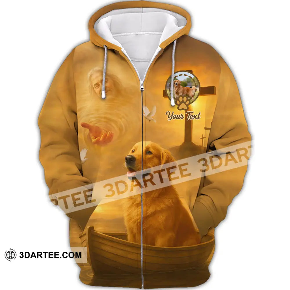 Unisex Shirt - Custom Golden Retriever Gone But Never Forgotten Shirt Zipper Hoodie / S T-shirt