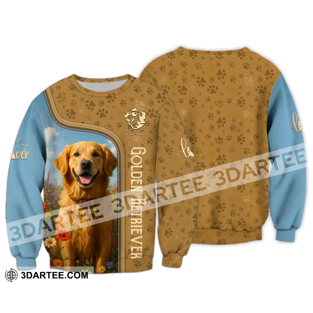 Unisex Shirt - Custom Golden Retriever Shirt Long Sleeve / S T-shirt