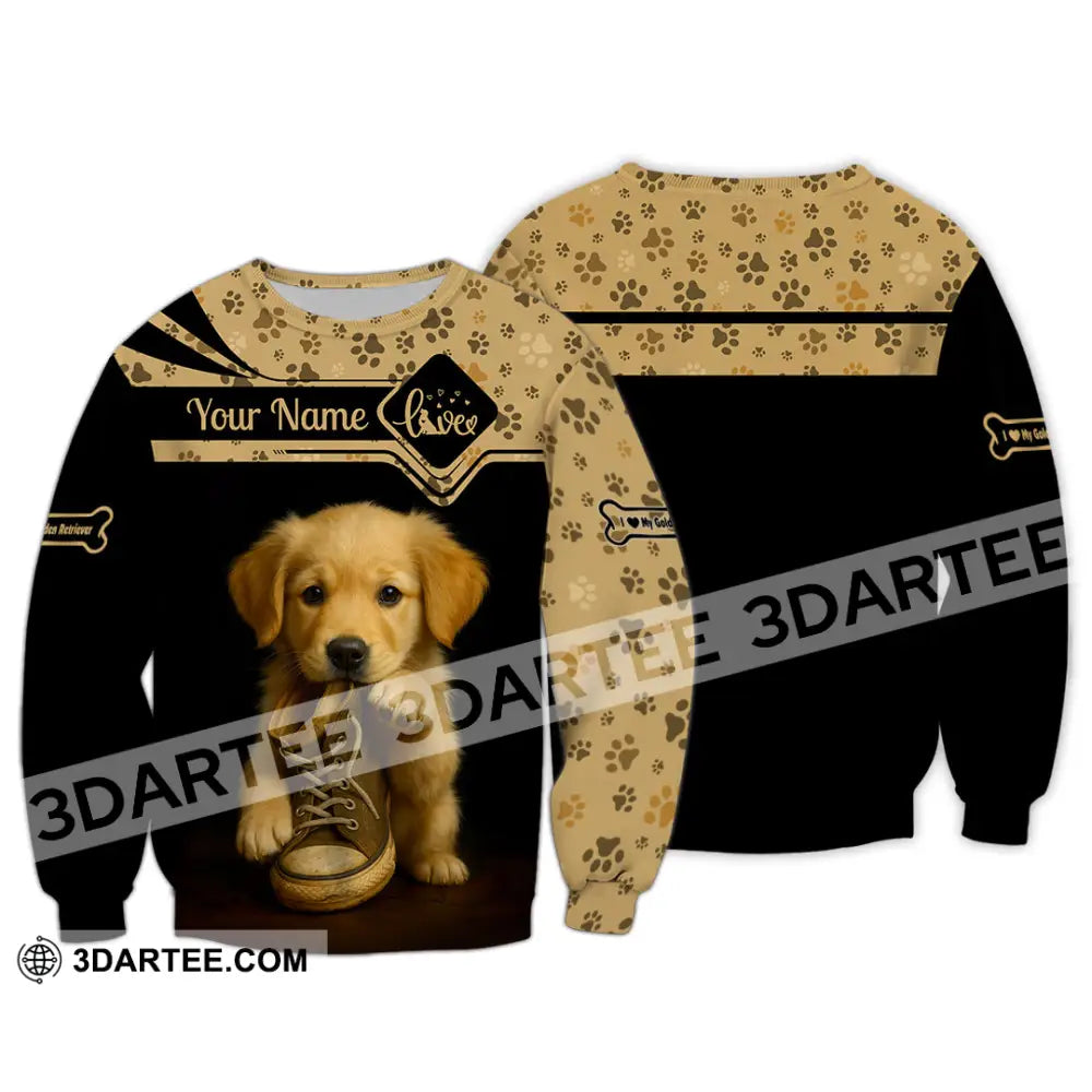 Unisex Shirt - Custom Golden Retriever Shirt Long Sleeve / S T-shirt