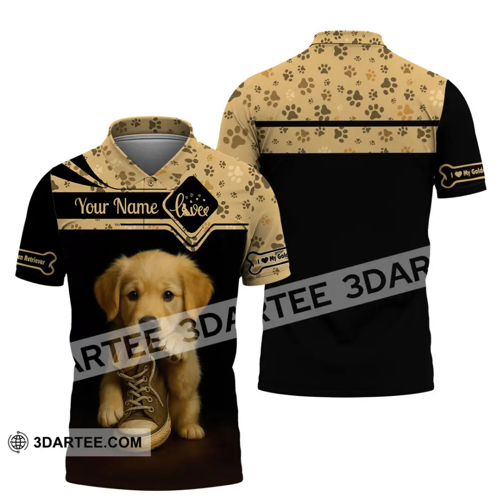 Unisex Shirt - Custom Golden Retriever Shirt Polo Shirt / S T-shirt
