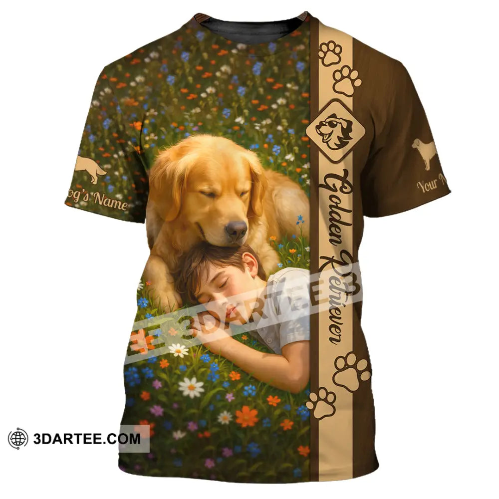 Unisex Shirt - Custom Golden Retriever Shirt T-Shirt / S T-shirt