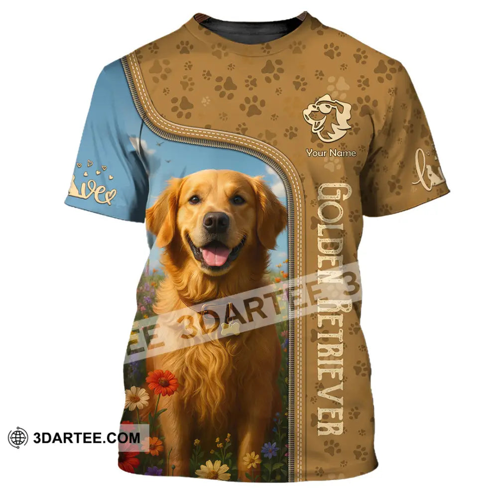 Unisex Shirt - Custom Golden Retriever Shirt T-Shirt / S T-shirt