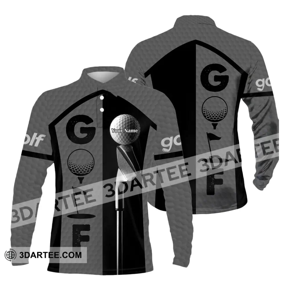 Unisex Shirt - Custom Golf Shirt Long Sleeve Polo / S T-shirt