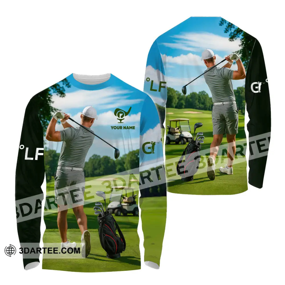 Unisex Shirt - Custom Golf Man Shirt Long Sleeve Shirt / S T-shirt