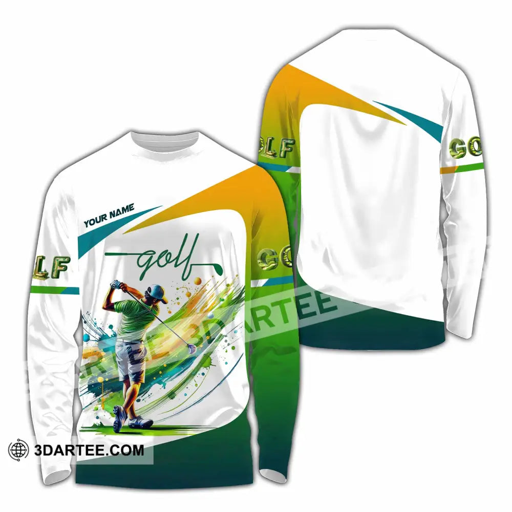 Unisex Shirt - Custom Golf Player Shirt Long Sleeve Shirt / S T-shirt