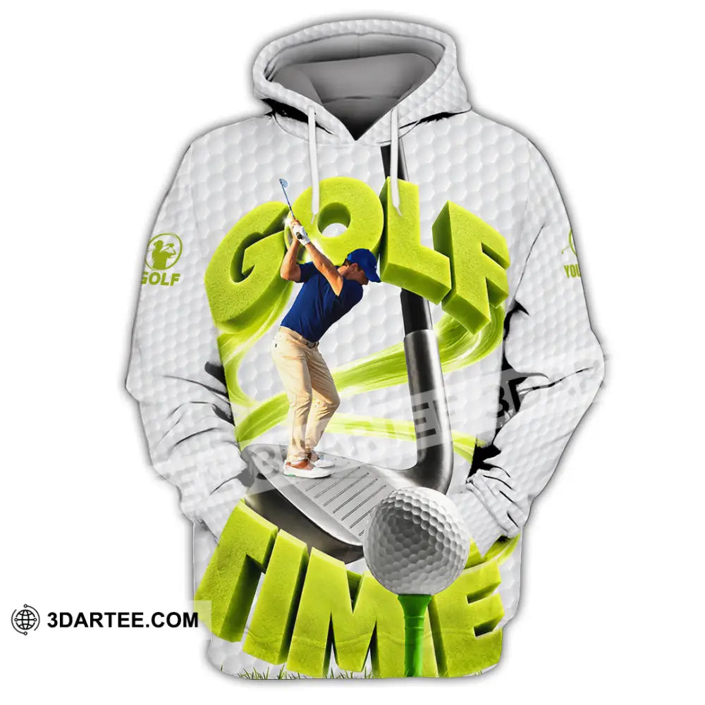Unisex Shirt - Custom Golf Time Shirt - Hoodie / S - T-shirt
