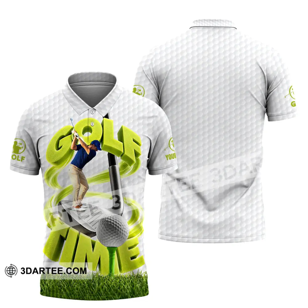 Unisex Shirt - Custom Golf Time Shirt - Polo Shirt / S - T-shirt
