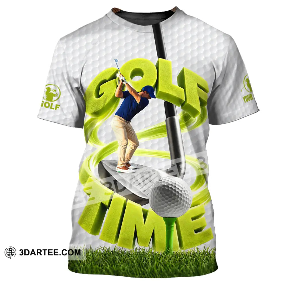 Unisex Shirt - Custom Golf Time Shirt - T-Shirt / S - T-shirt