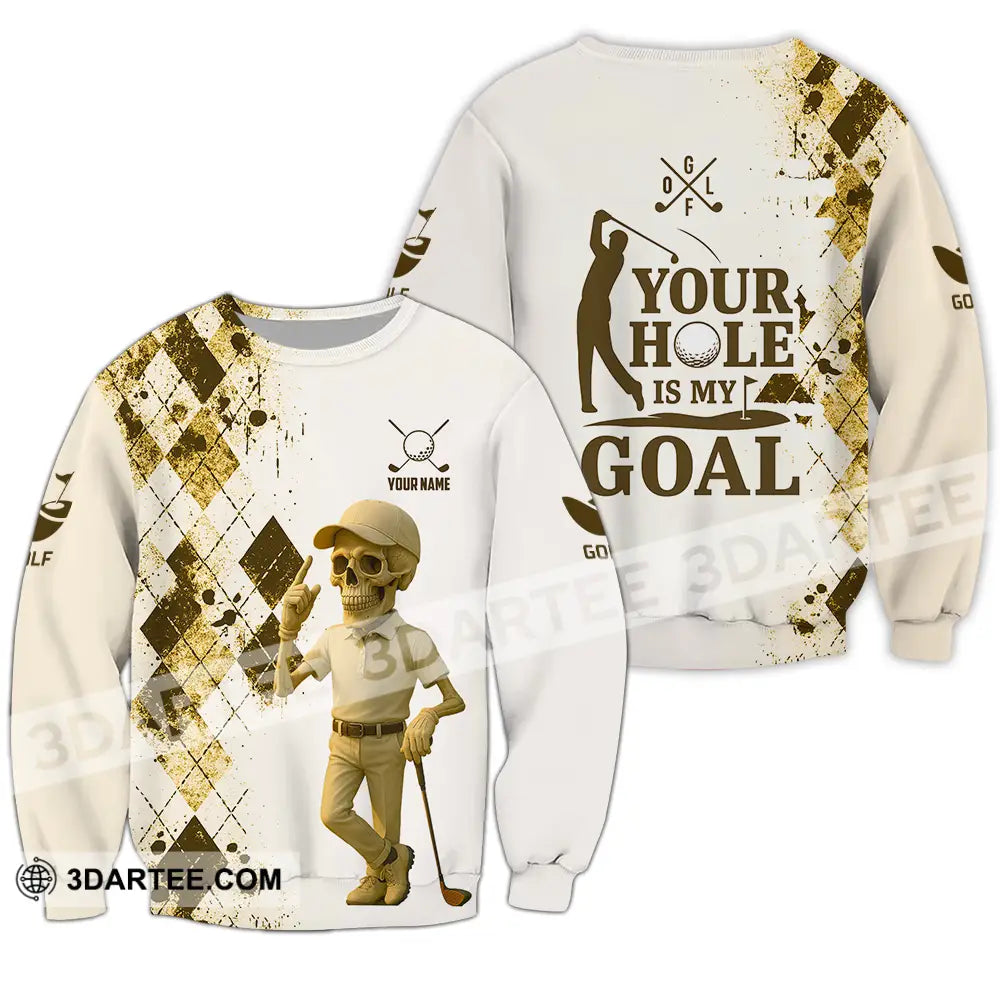 Unisex Shirt - Custom Golf Your Hole Is My Goal Shirt Long Sleeve / S T-shirt