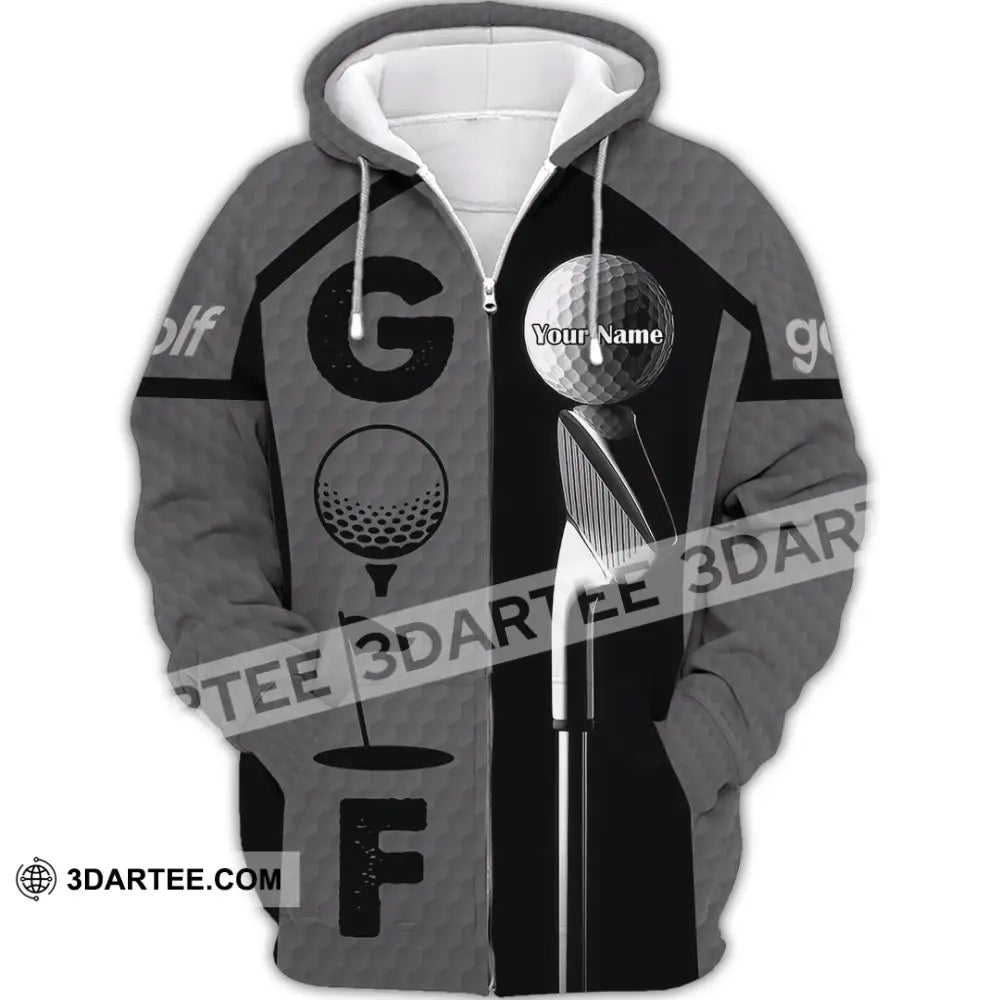 Unisex Shirt - Custom Golf Shirt Zipper Hoodie / S T-shirt