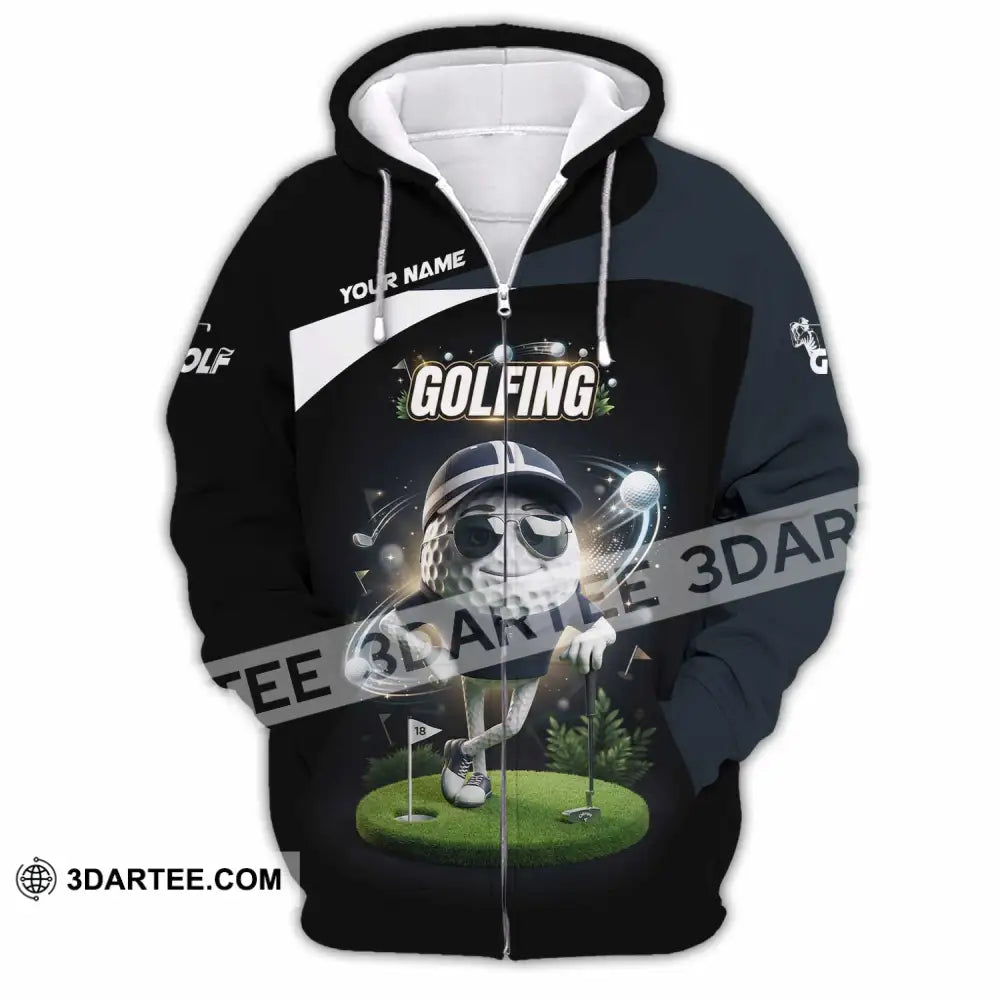 Unisex Shirt - Custom Golfing Shirt - Zipper Hoodie / S - T-shirt