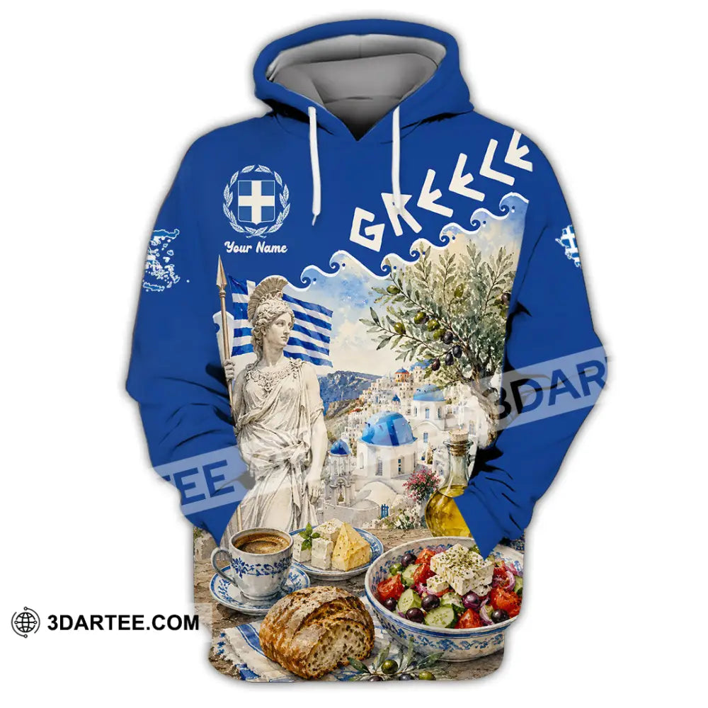 Unisex Shirt - Custom Greece Shirt - Hoodie / S - T-shirt