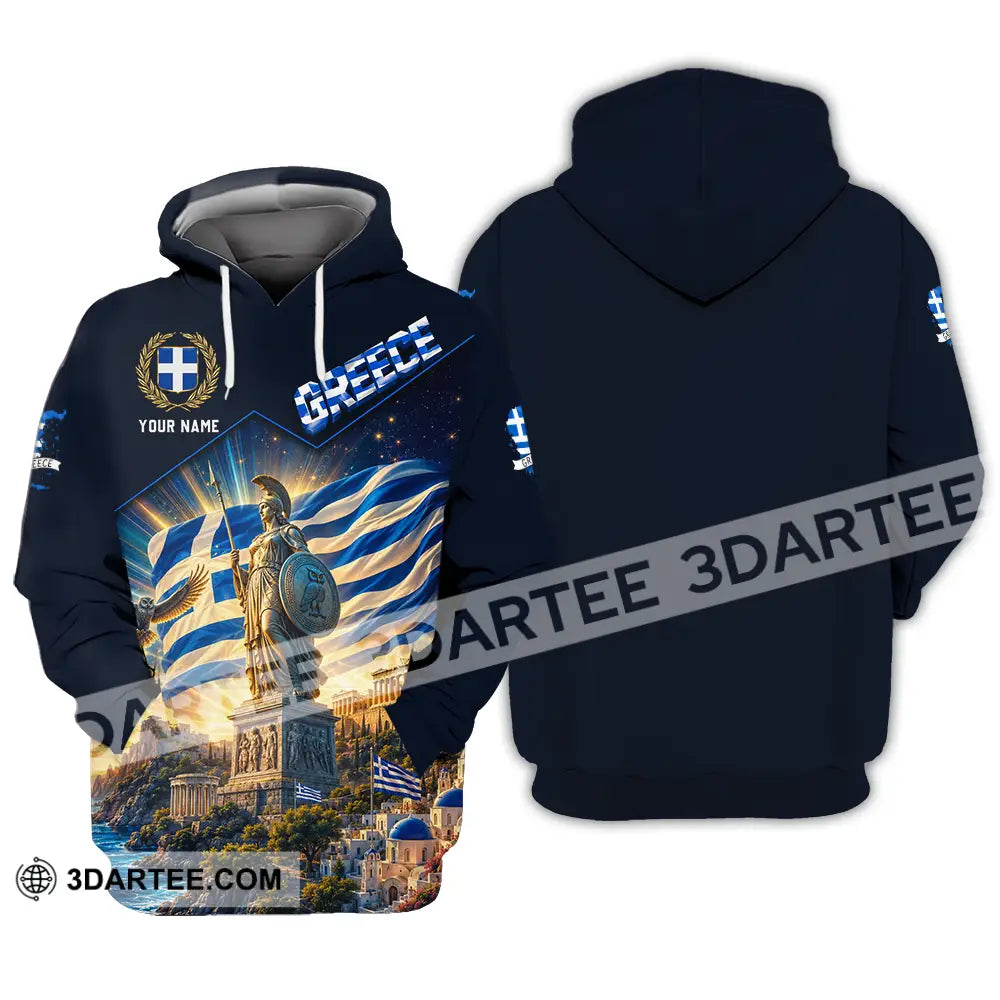Unisex Shirt - Custom Greece Shirt - Hoodie / S - T-shirt