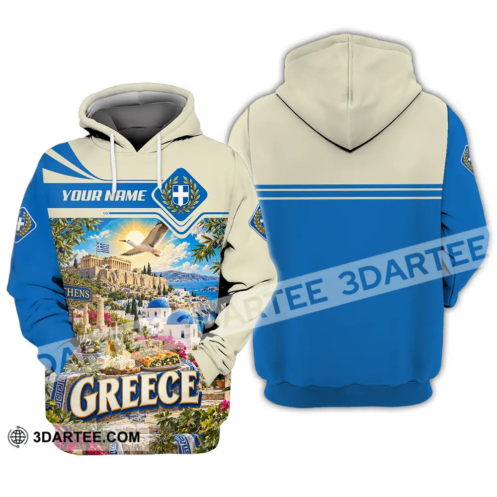 Unisex Shirt - Custom Greece Shirt - Hoodie / S - T-shirt