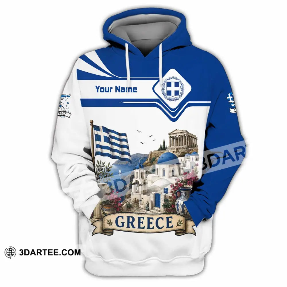 Unisex Shirt - Custom Greece Shirt - Hoodie / S - T-shirt