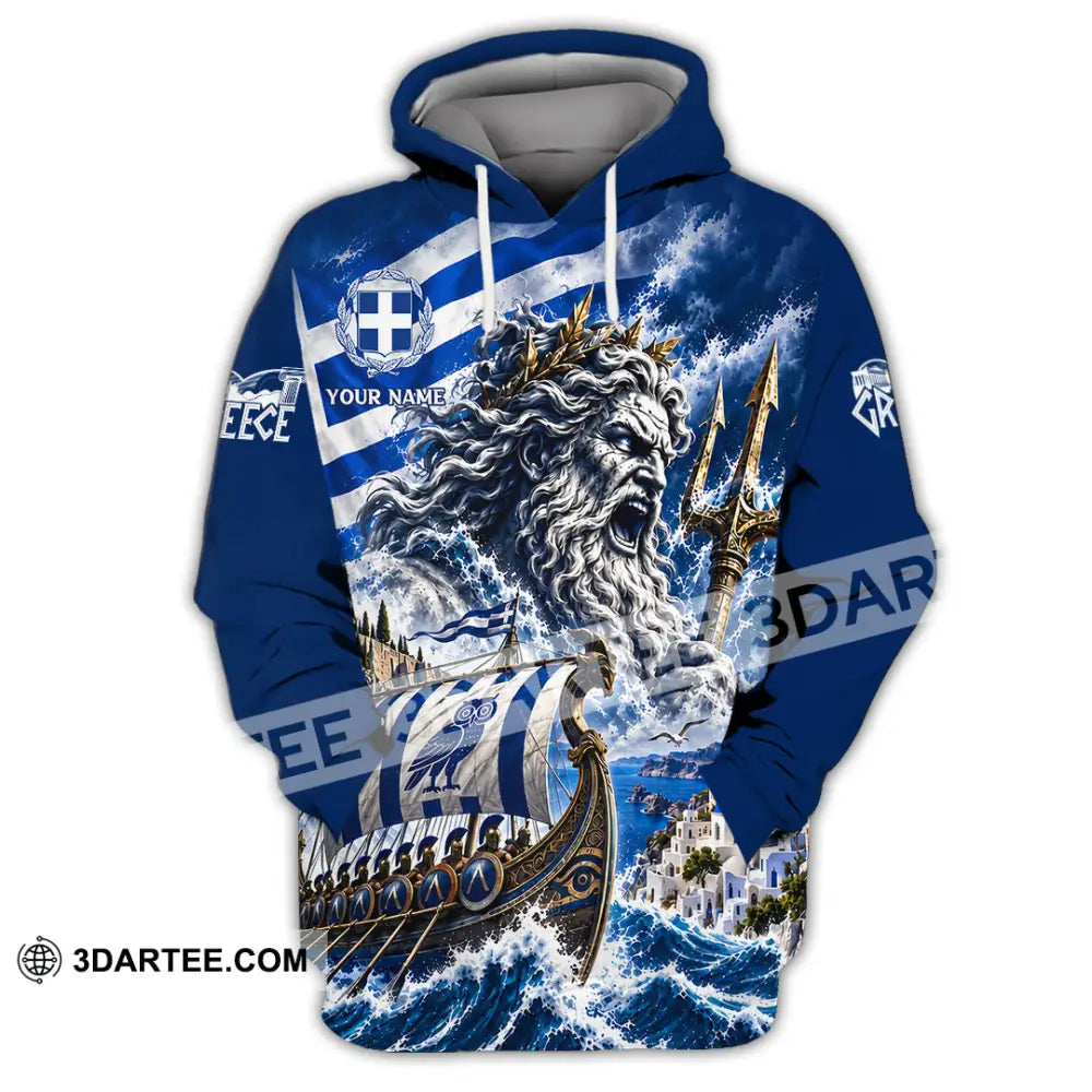 Unisex Shirt - Custom Greece Shirt - Hoodie / S - T-shirt