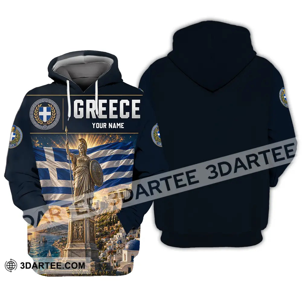 Unisex Shirt - Custom Greece Shirt - Hoodie / S - T-shirt