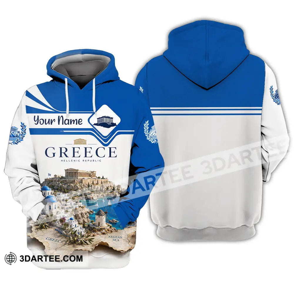 Unisex Shirt - Custom Greece Shirt - Hoodie / S - T-shirt