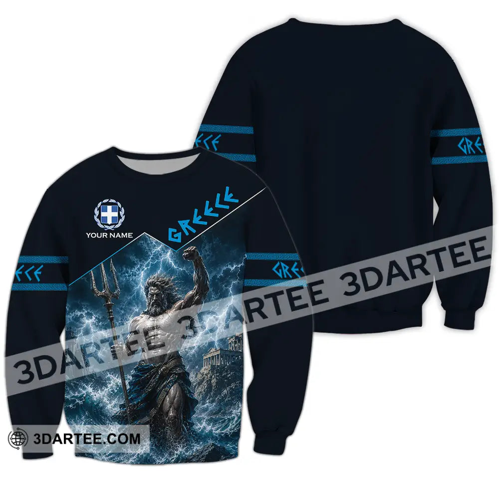 Unisex Shirt - Custom Greece Shirt - Long Sleeve / S - T-shirt