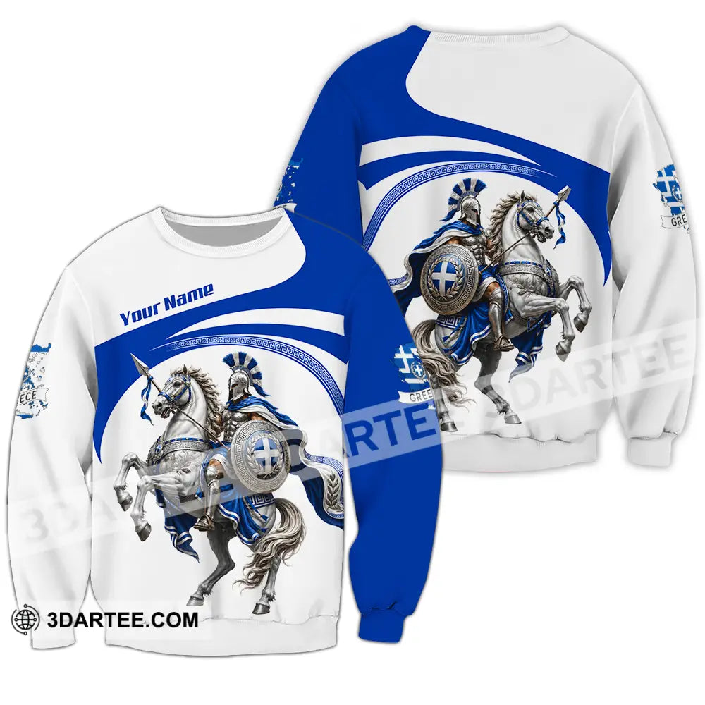 Unisex Shirt - Custom Greece Shirt - Long Sleeve / S - T-shirt